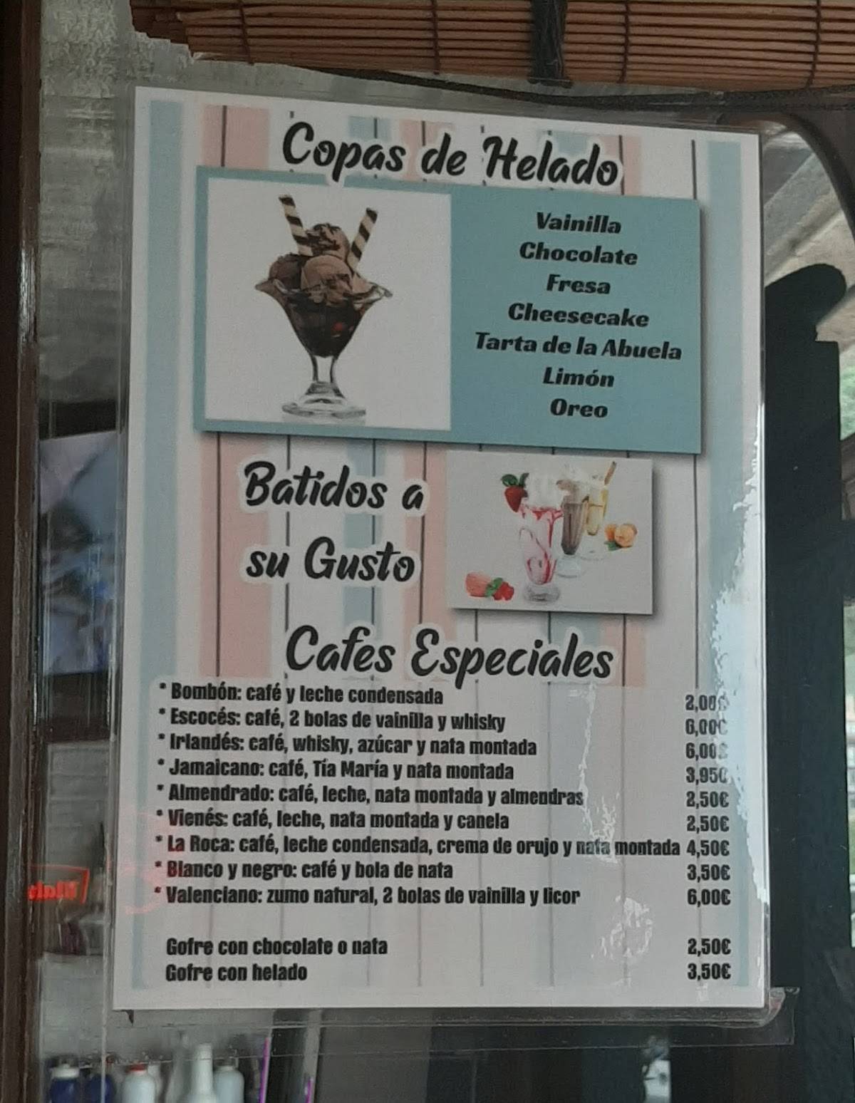 La Roca меню