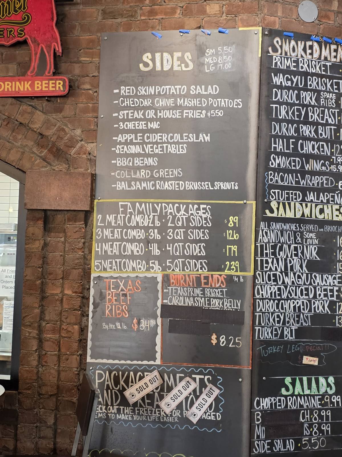 Lane's OAK'D BBQ меню
