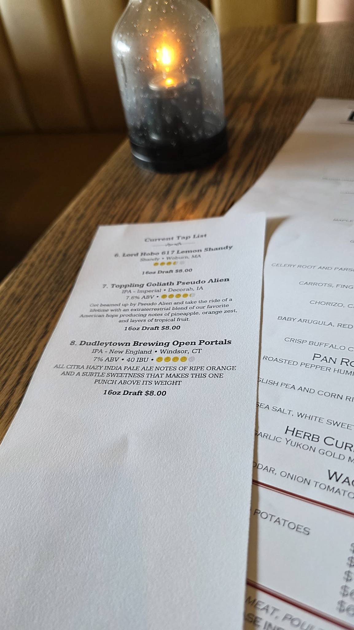 Lattitude Restaurant меню