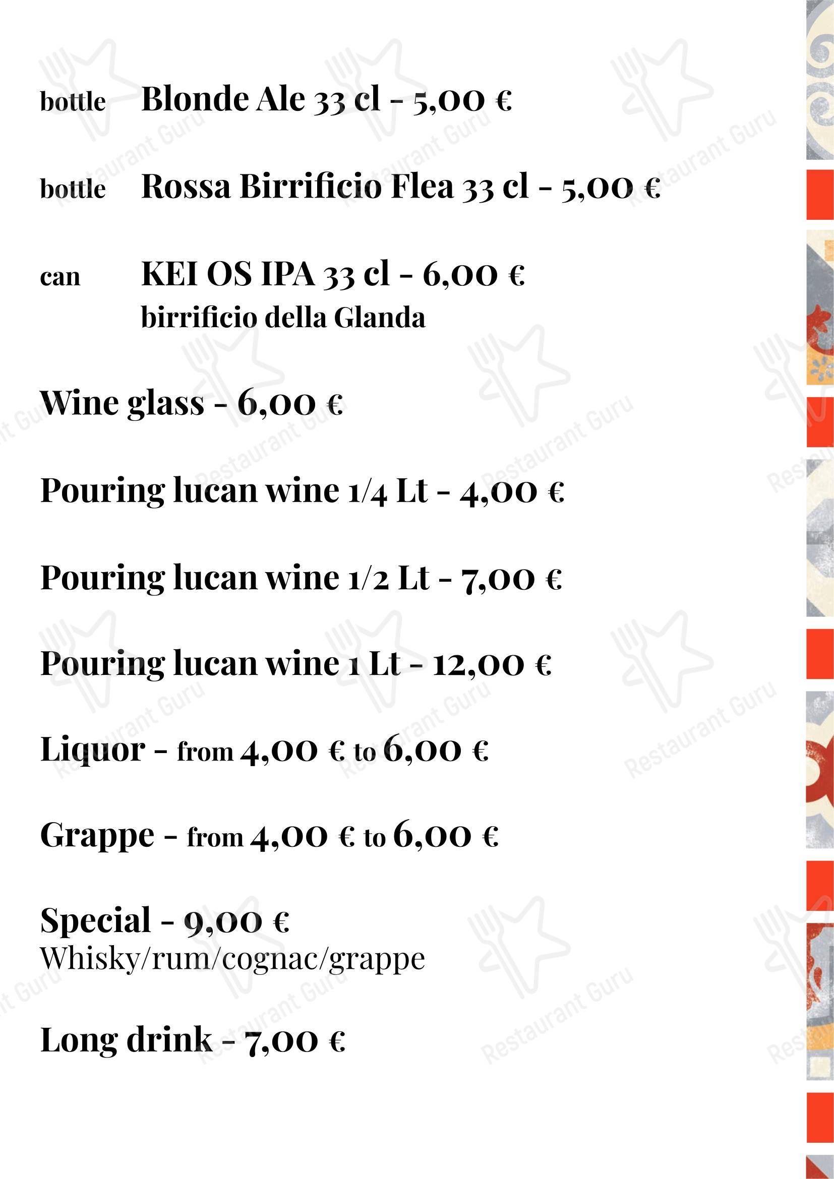 MANGIO la cucina come a casa в Риме - 菜单