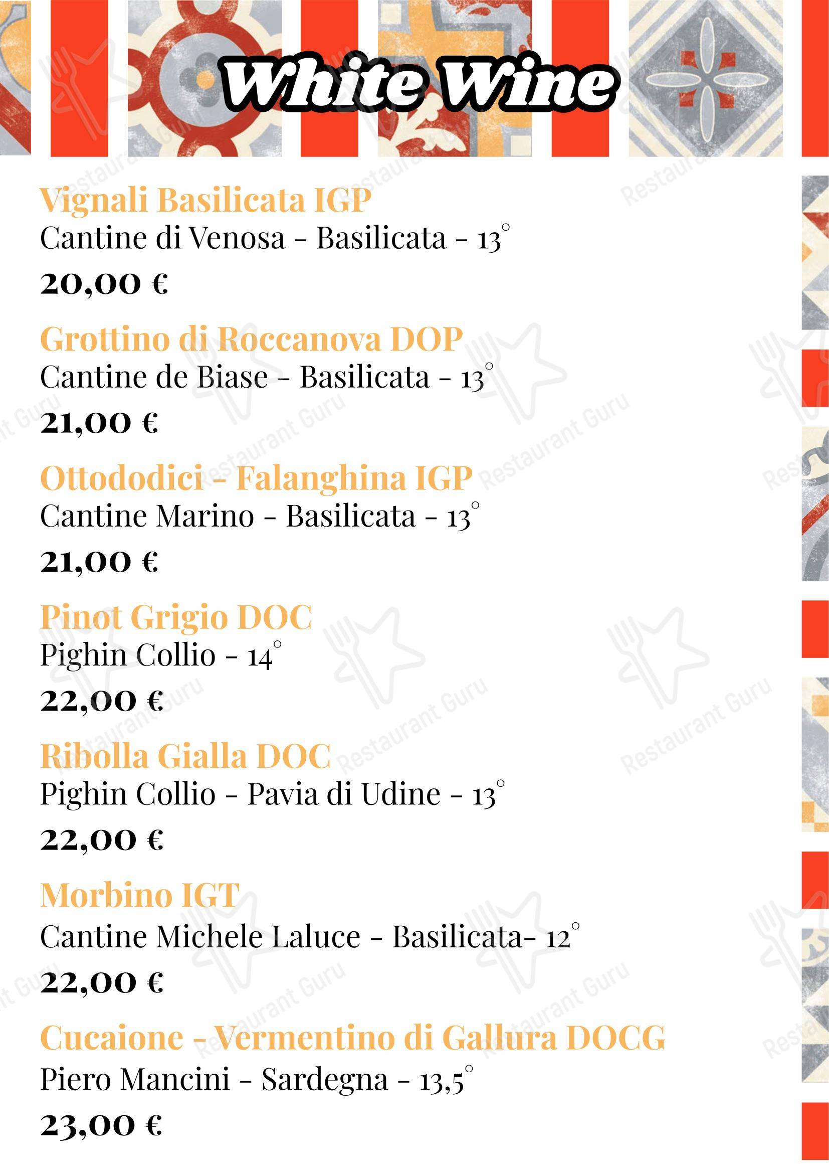 菜单 ресторана MANGIO la cucina come a casa в Риме