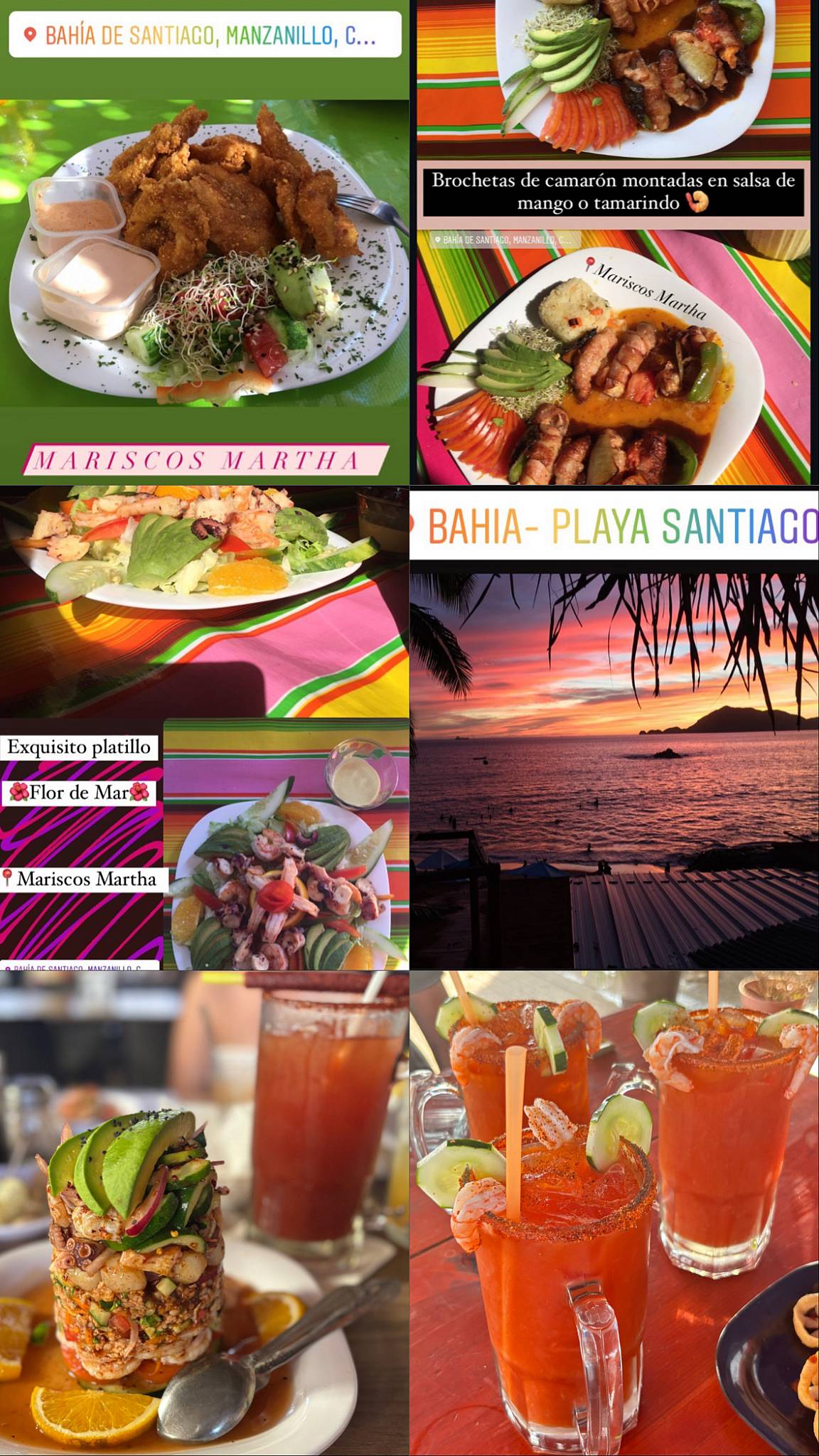 MARISCOS MARTHA меню