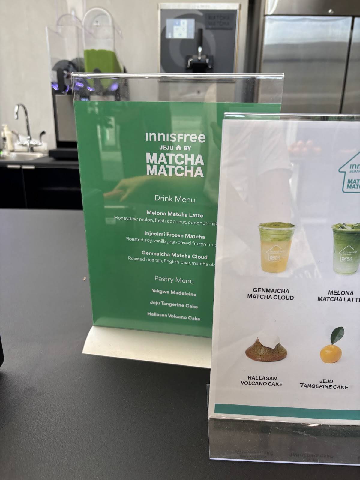 MATCHA MATCHA меню