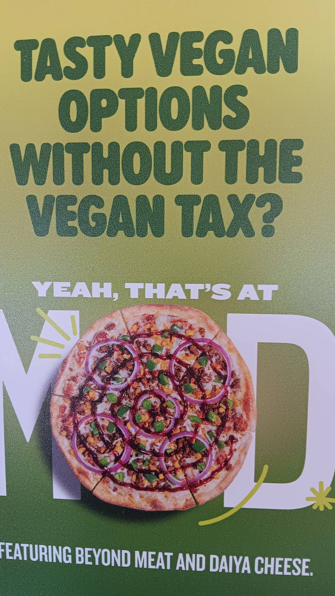 MOD Pizza меню