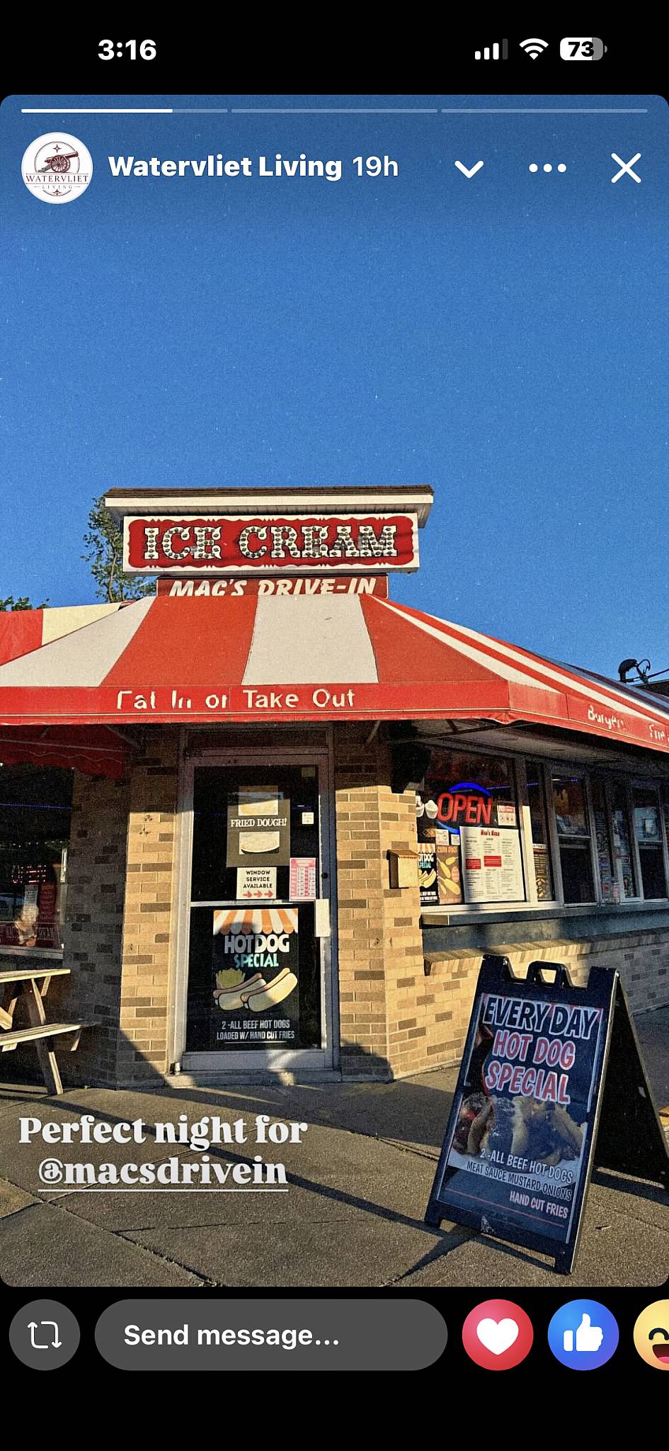 Mac's Drive In Ice Cream меню