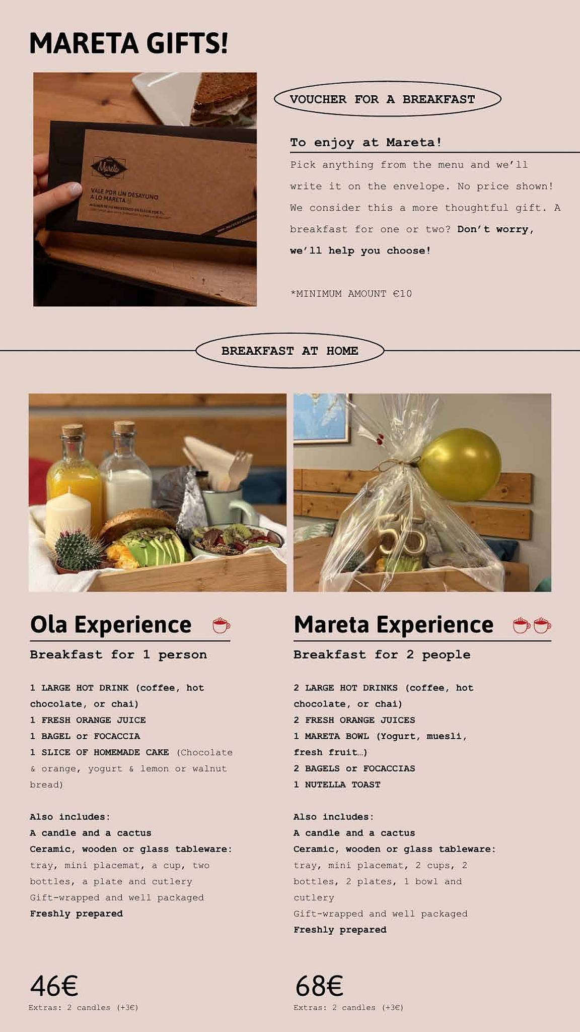 Mareta Ribadeo меню