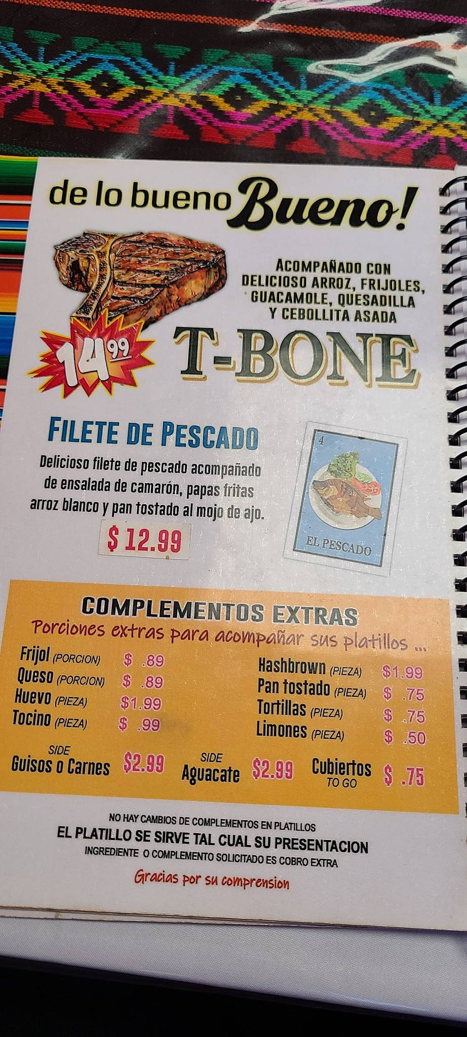 Margaritas Restaurant меню