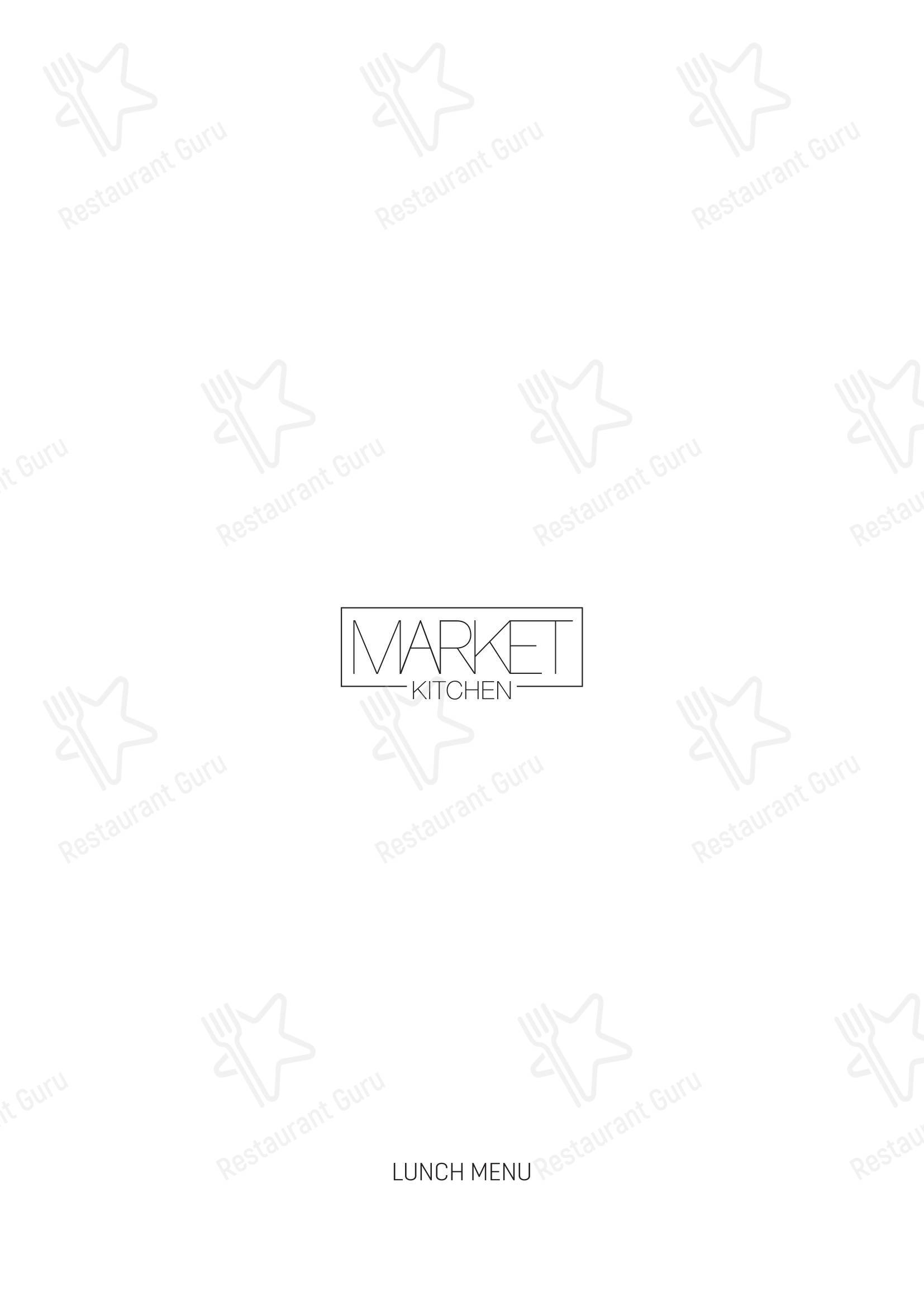 Меню ресторана Market Kitchen Algarve - Детское