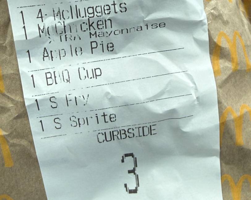 McDonald's меню
