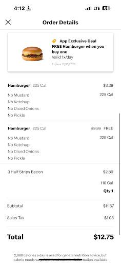 McDonald's меню
