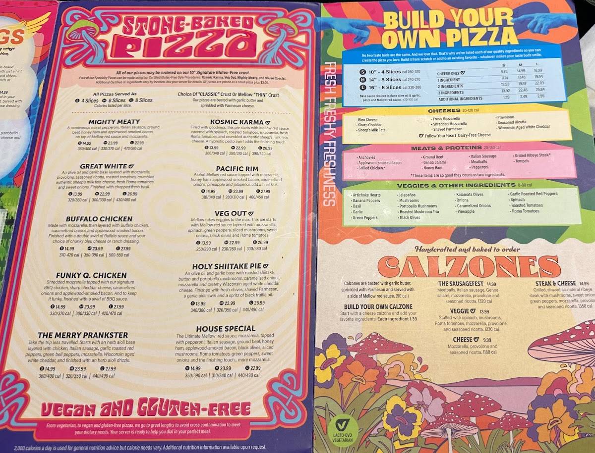 Mellow Mushroom Wake Forest меню