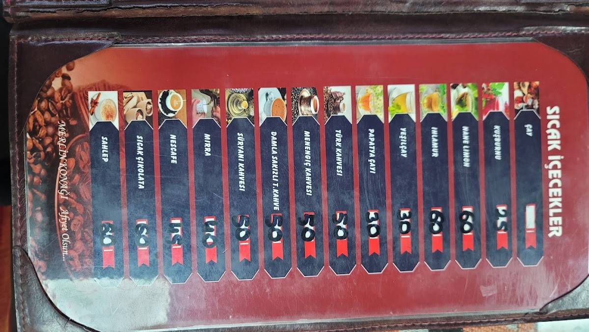 Merlin Konağı Cafe меню