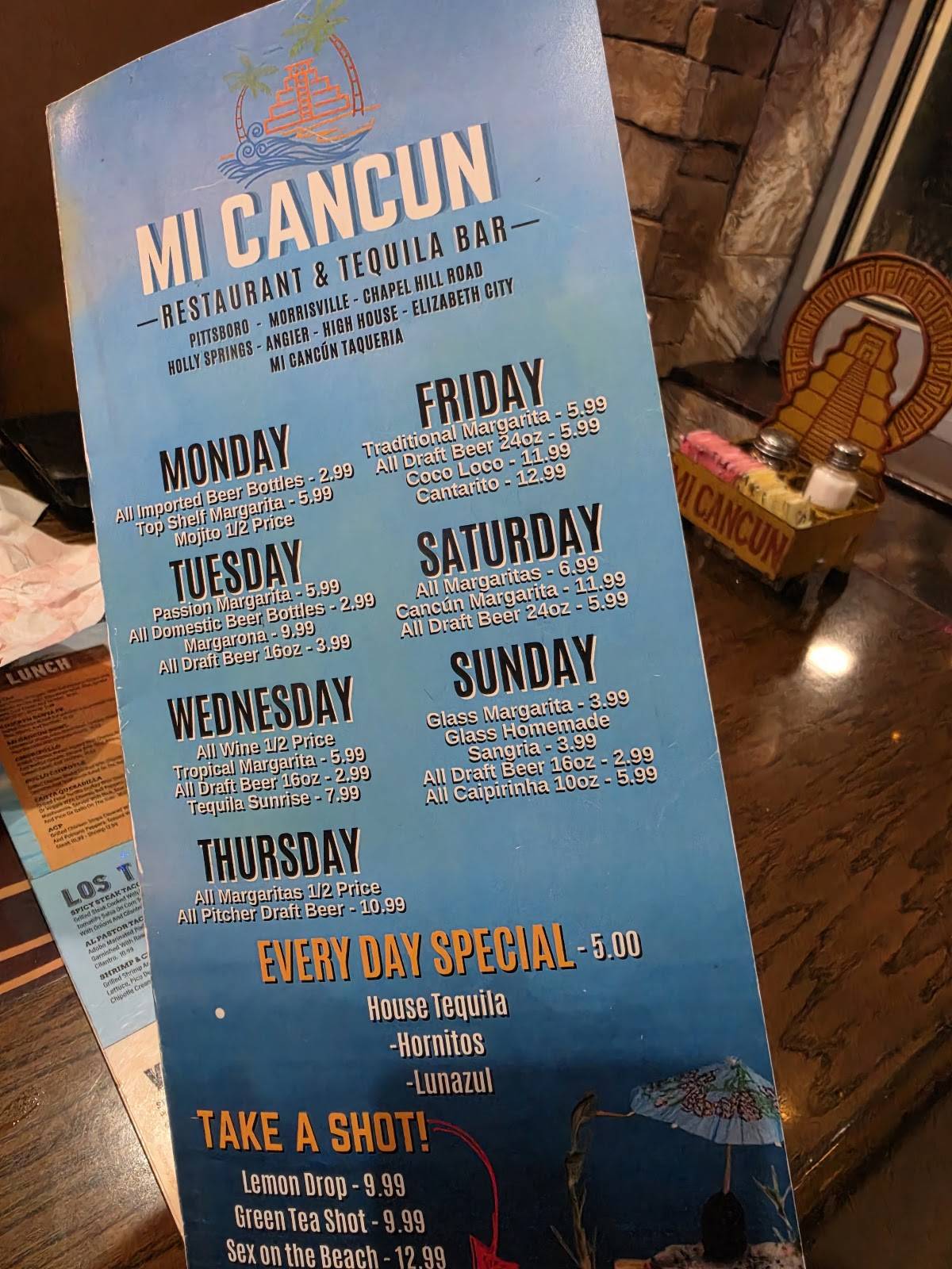 Mi Cancun меню