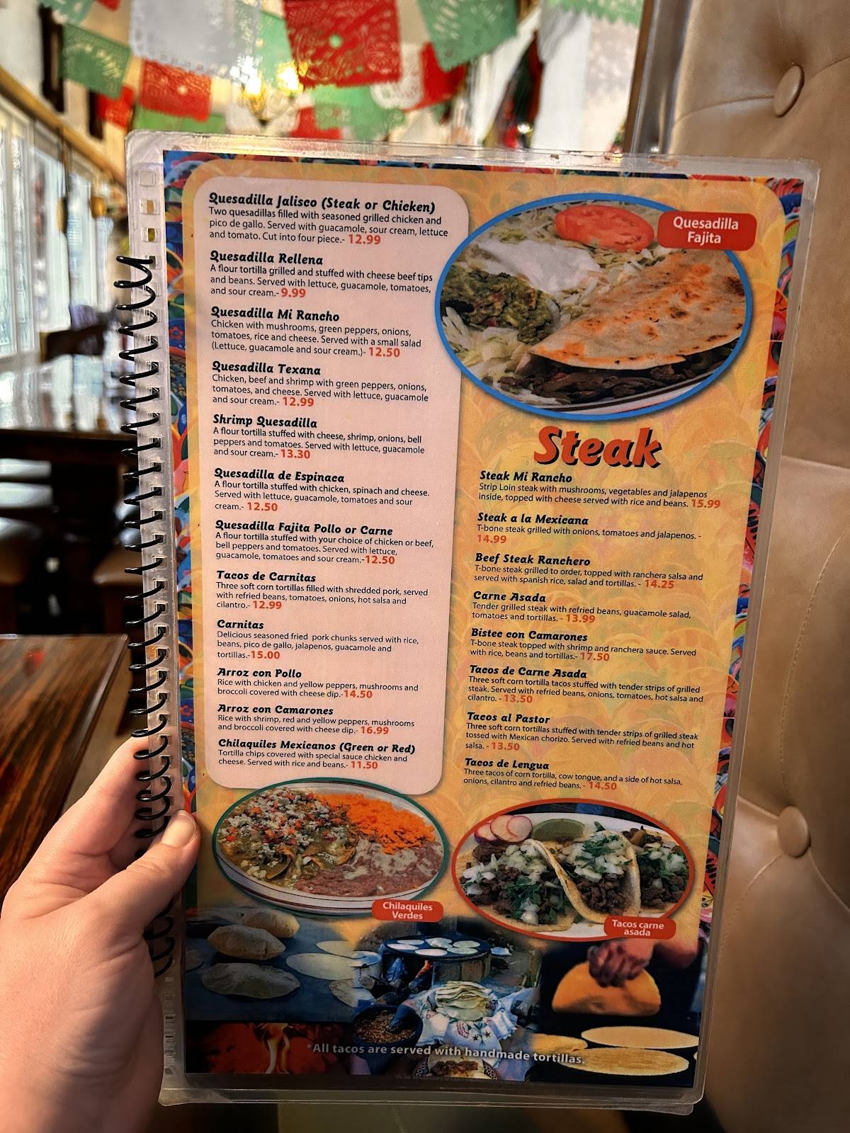 Mi Rancho меню