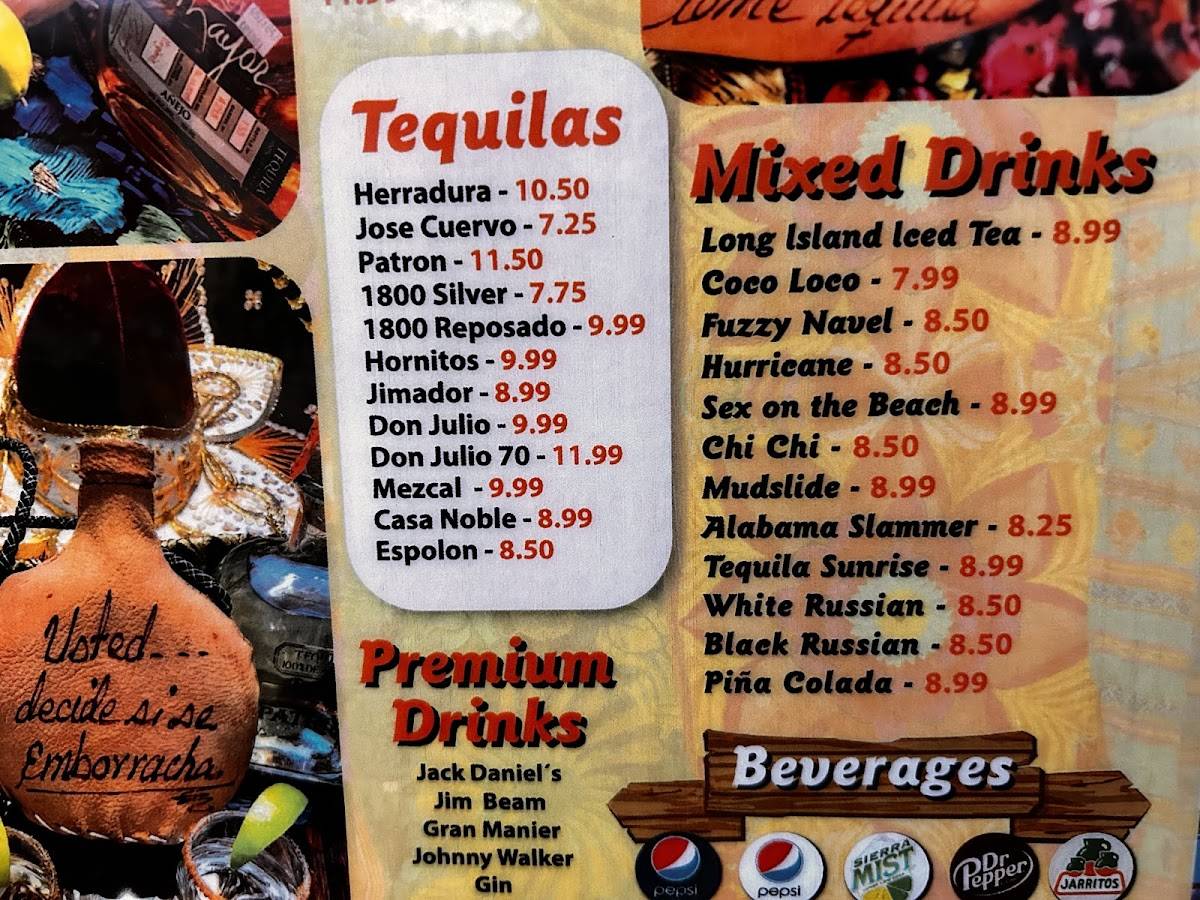 Mi Rancho меню
