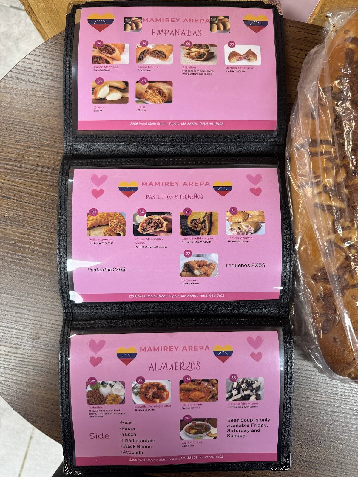 Mimi Rey Arepas меню