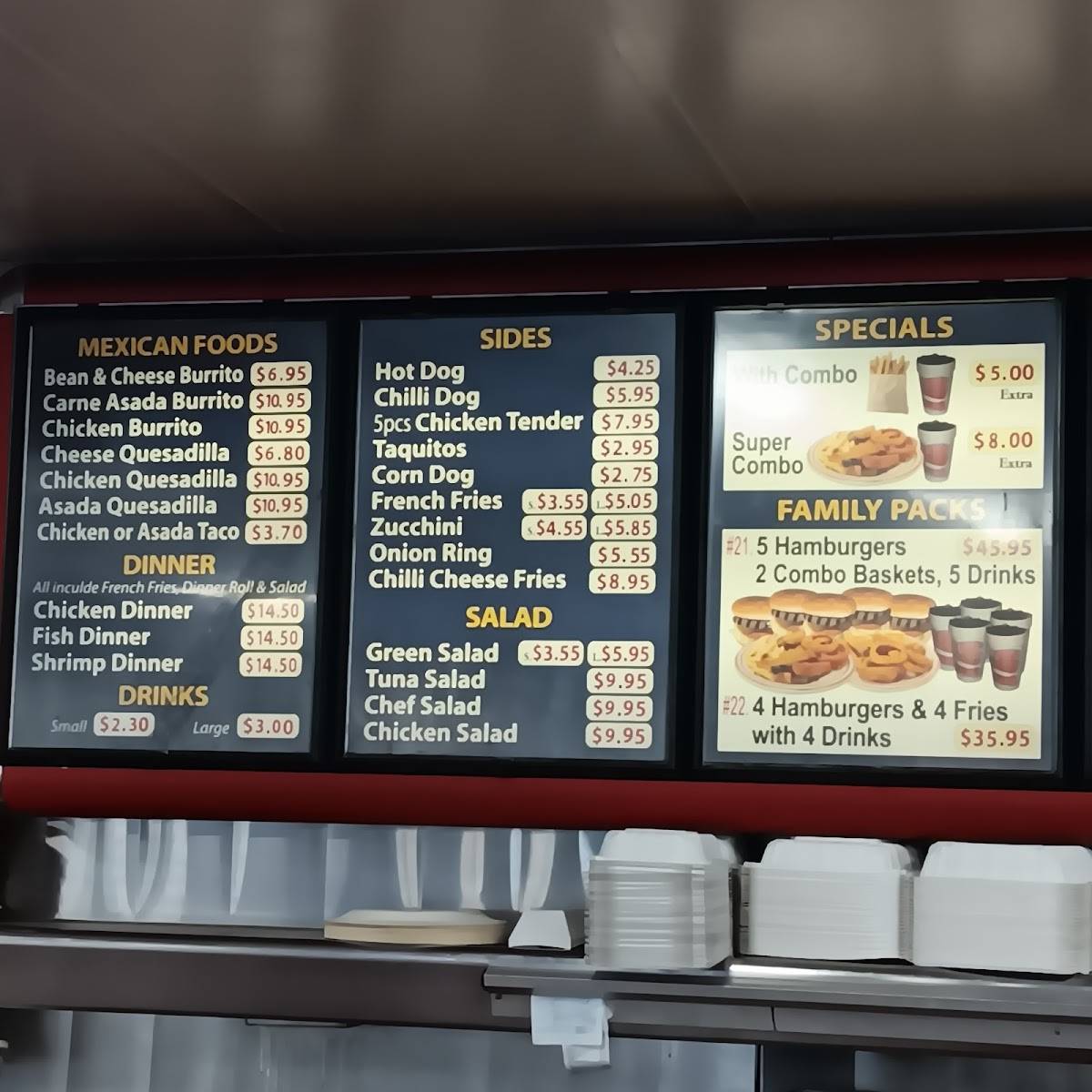 Mission Burgers меню