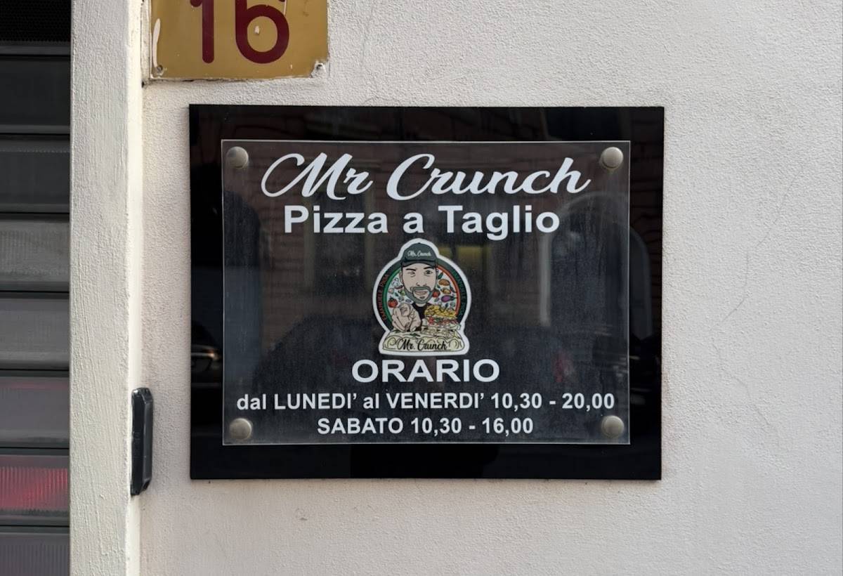 Mr. Crunch меню