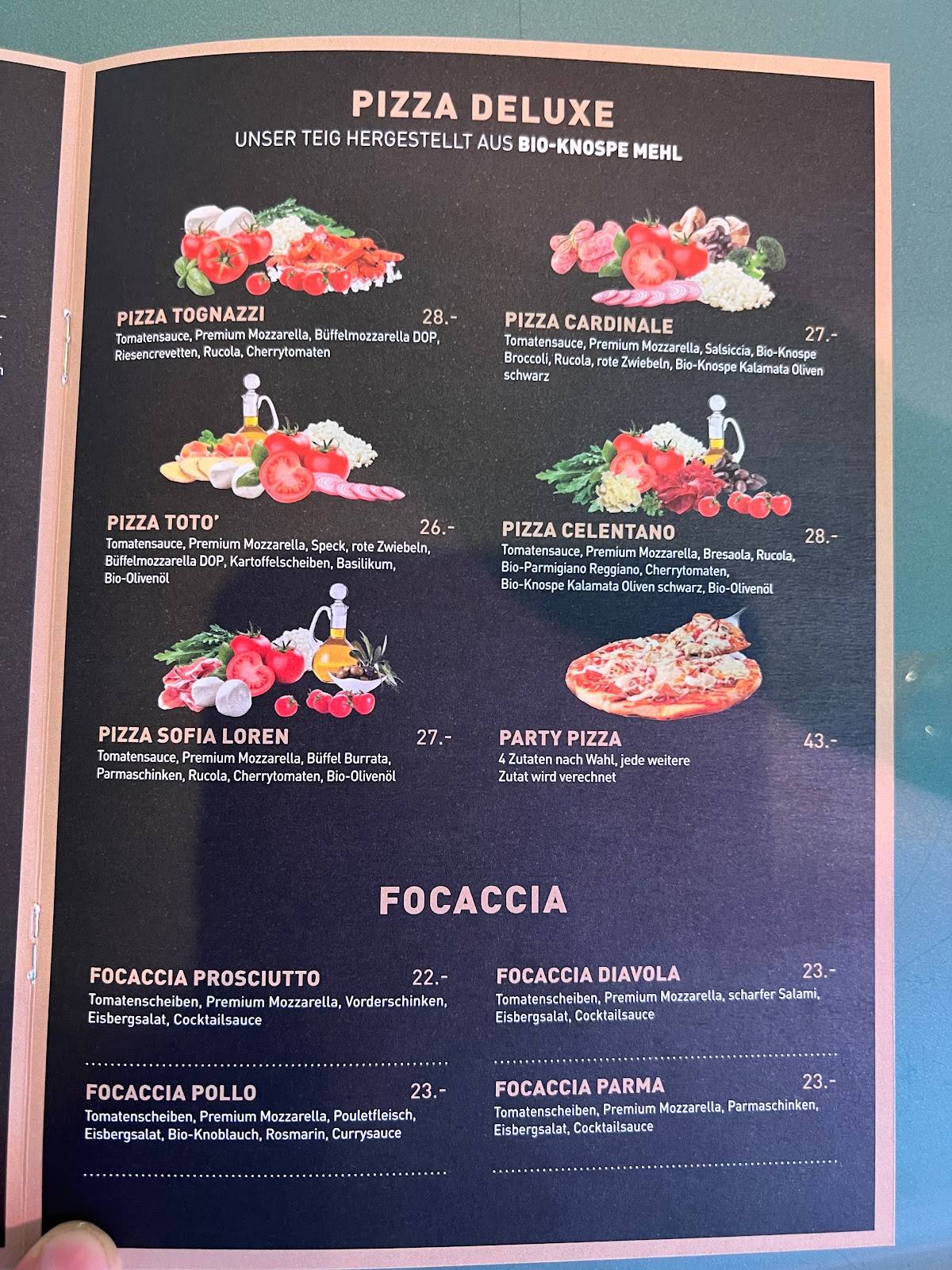 Mr. Pizza Rüti меню