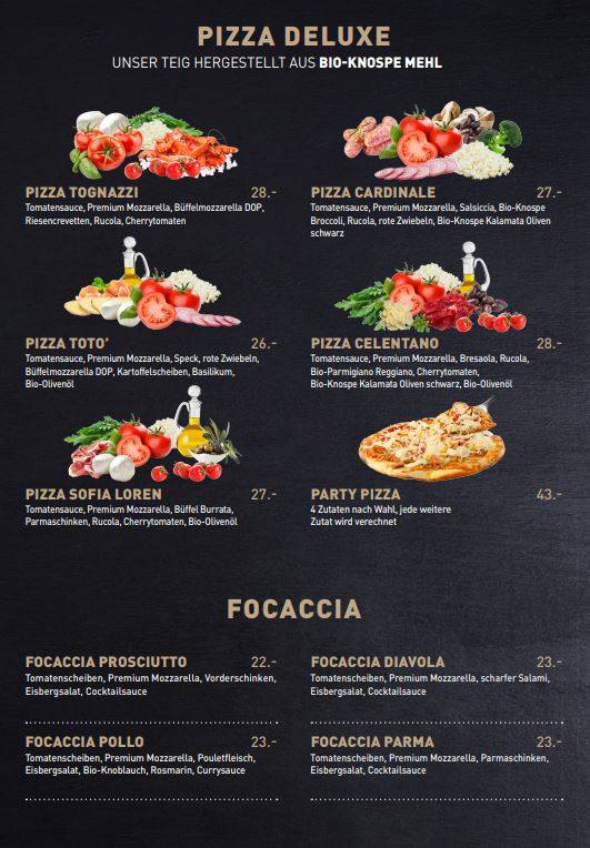 Mr. Pizza Rüti меню