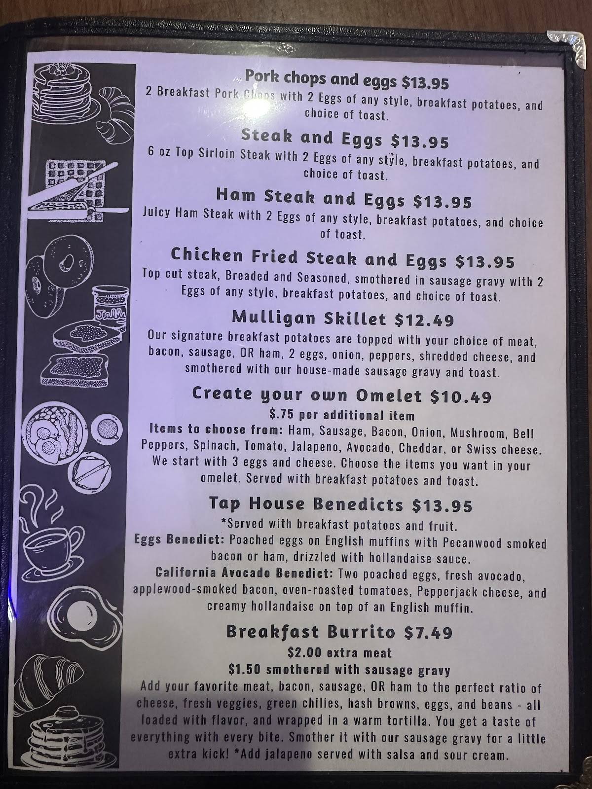 Mulligan’s Tap House меню