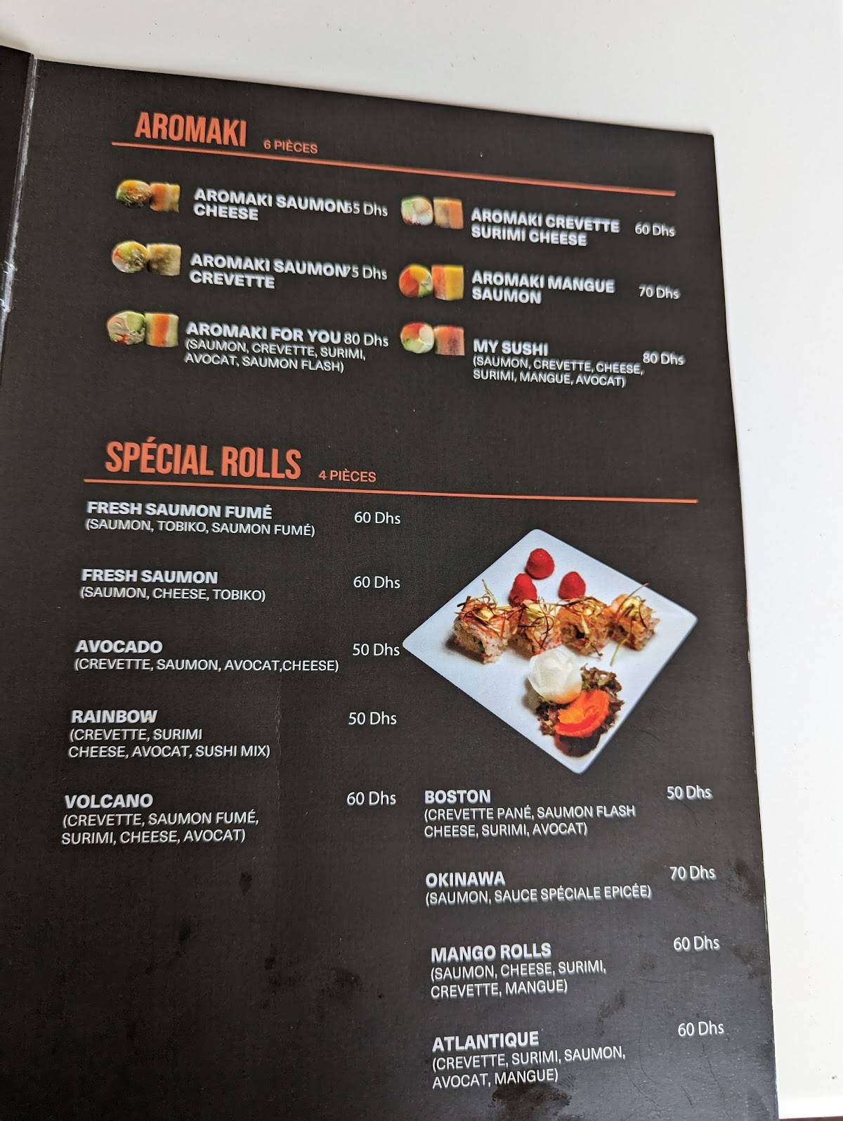 Mysushi Rabat меню