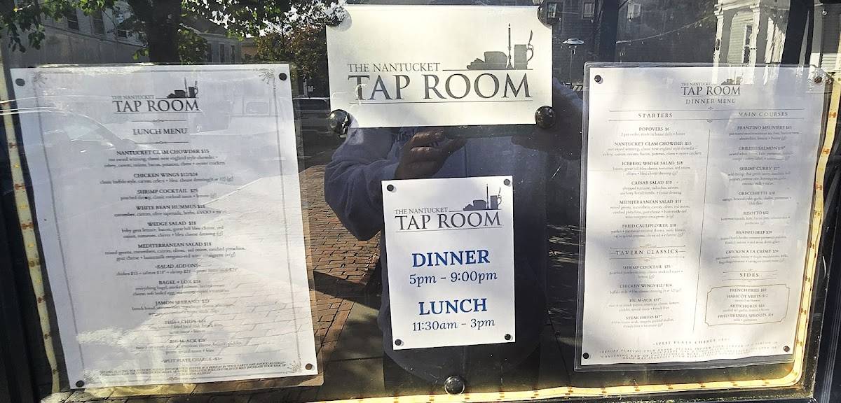 Nantucket Tap Room меню