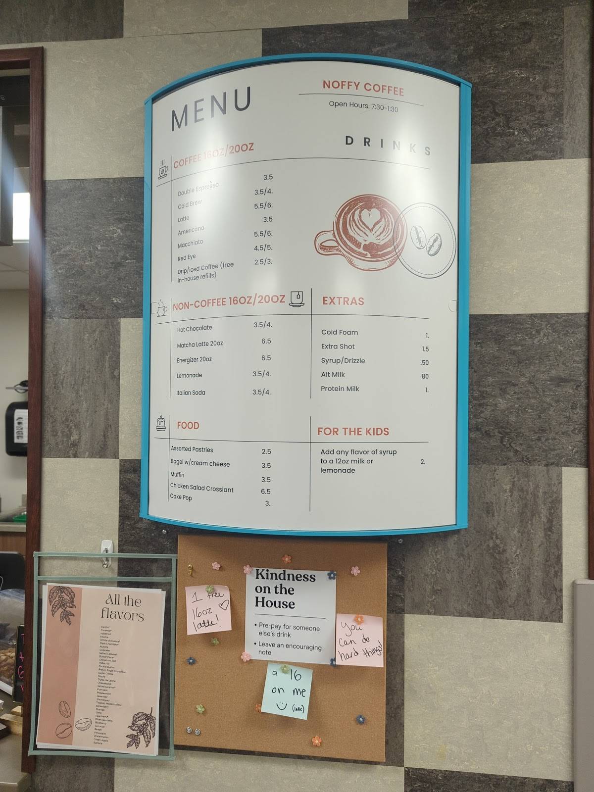 Noffy Coffee меню