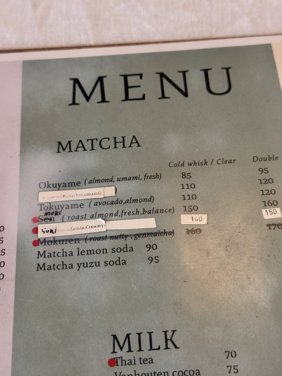 Nut'cha меню