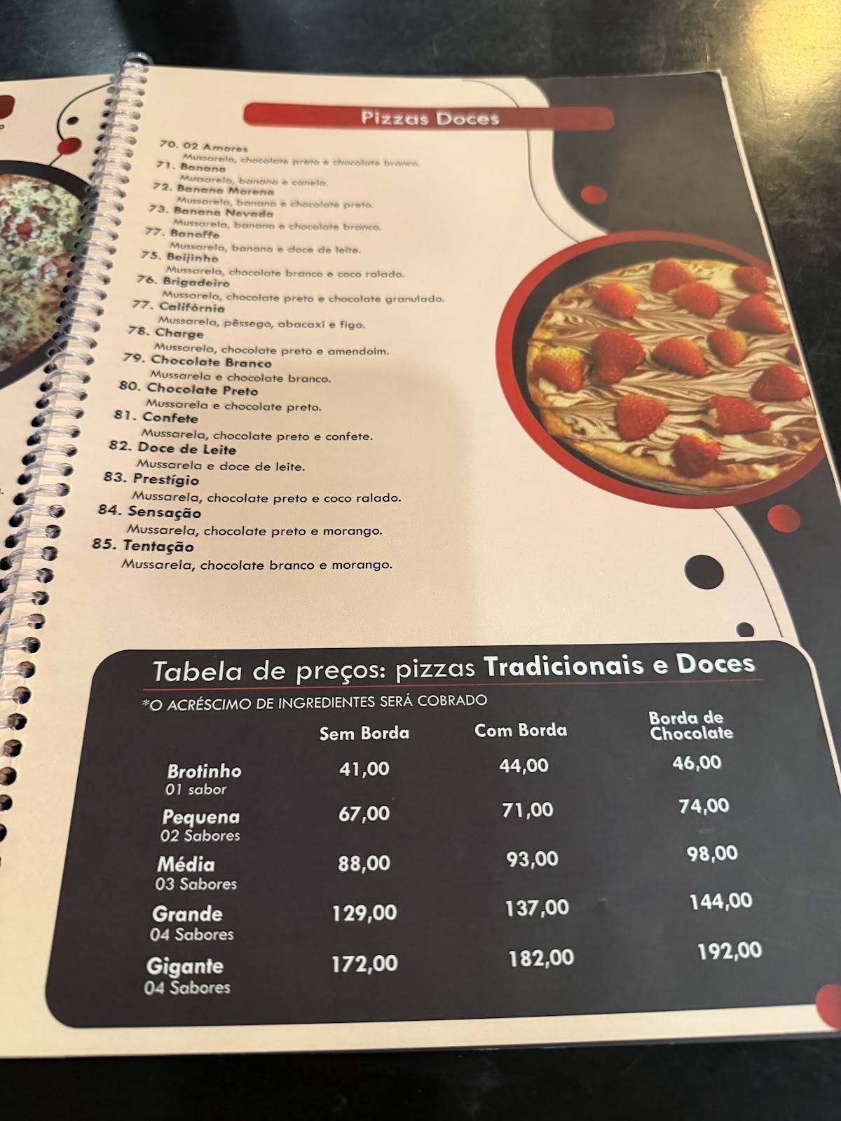 Open Hall Pizzaria меню