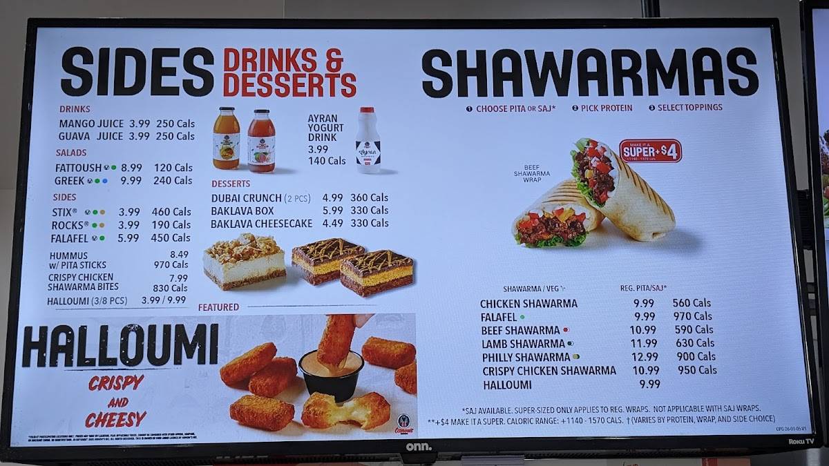 Osmow's Shawarma меню