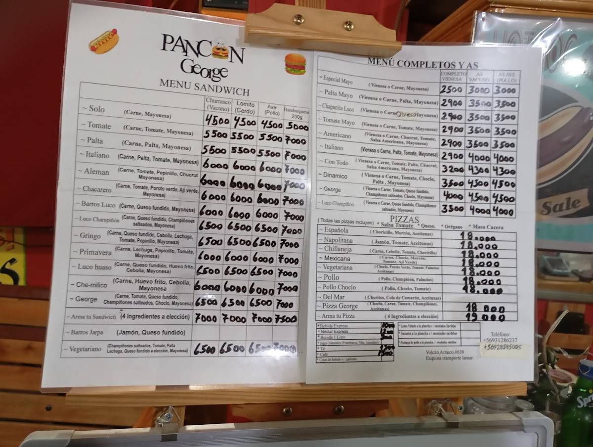 PanCon George меню