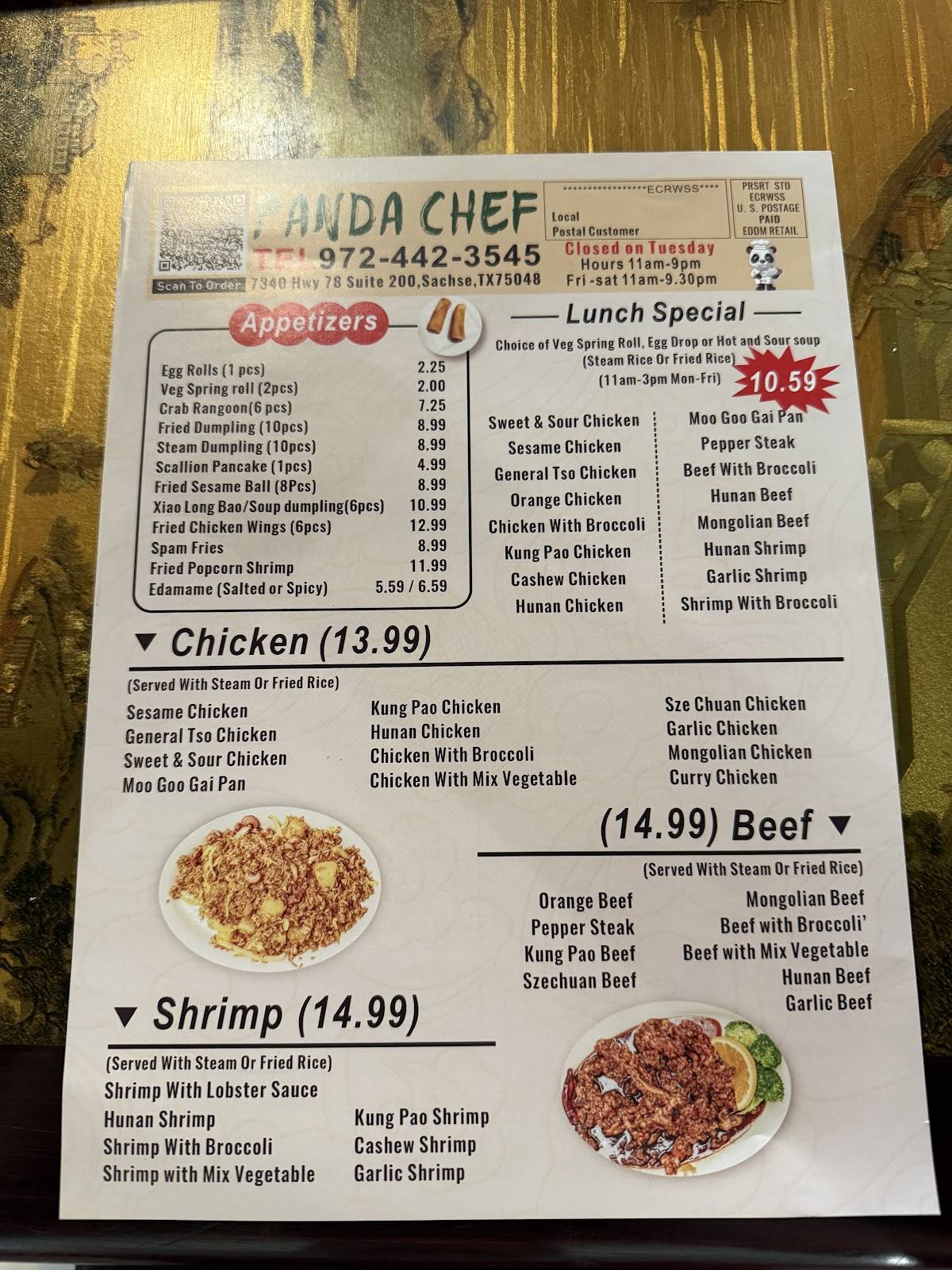 Panda Chef (Sachse) меню