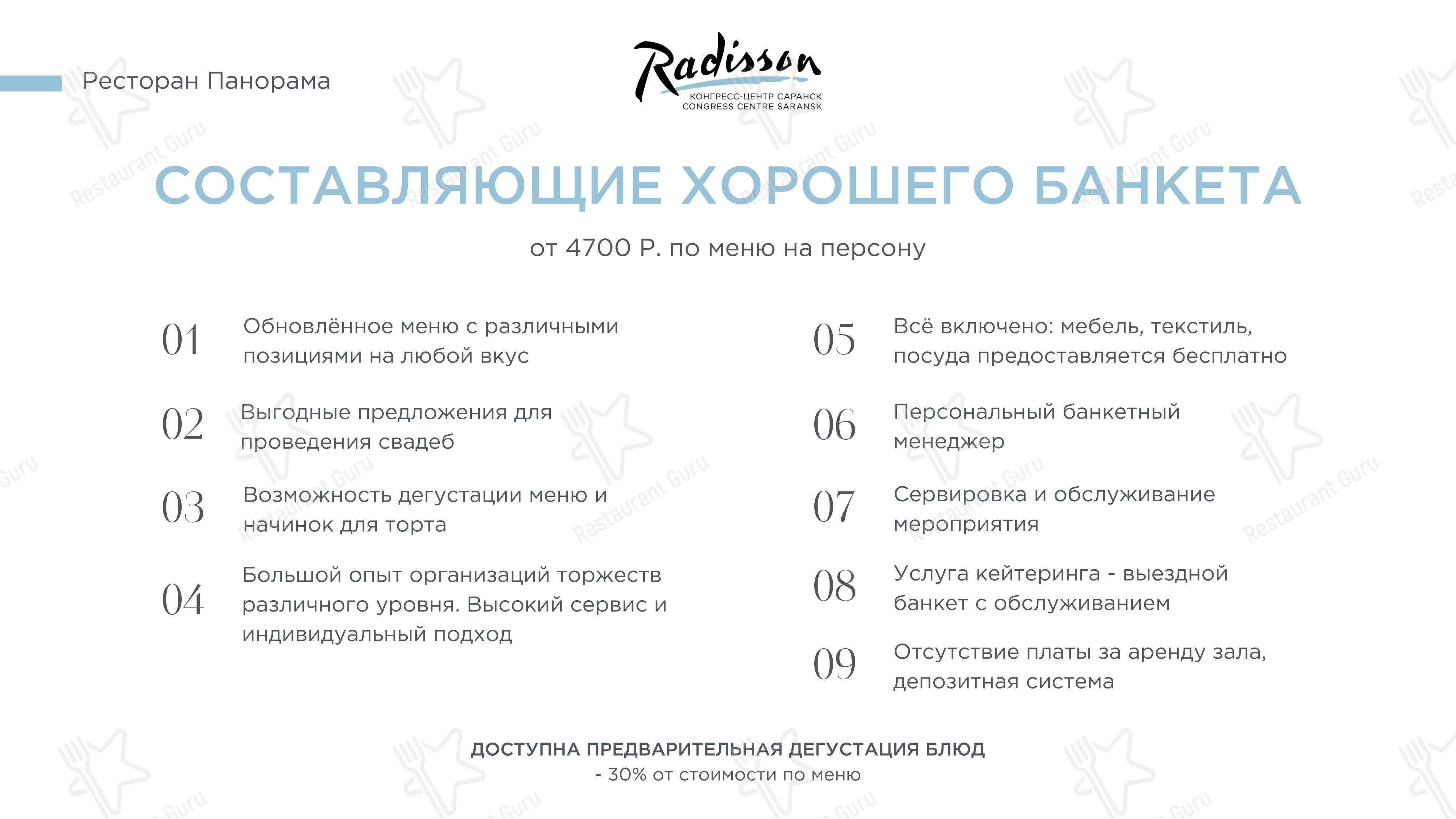 Панорама в Саранске - Коктейльная карта