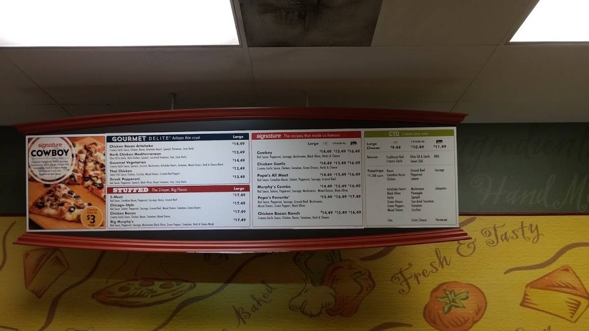 Papa Murphy's Take 'N' Bake Pizza меню