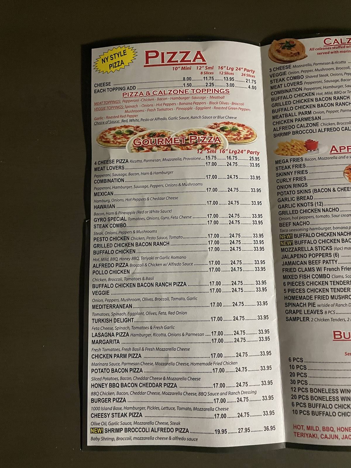 Paramount Pizza Slices меню