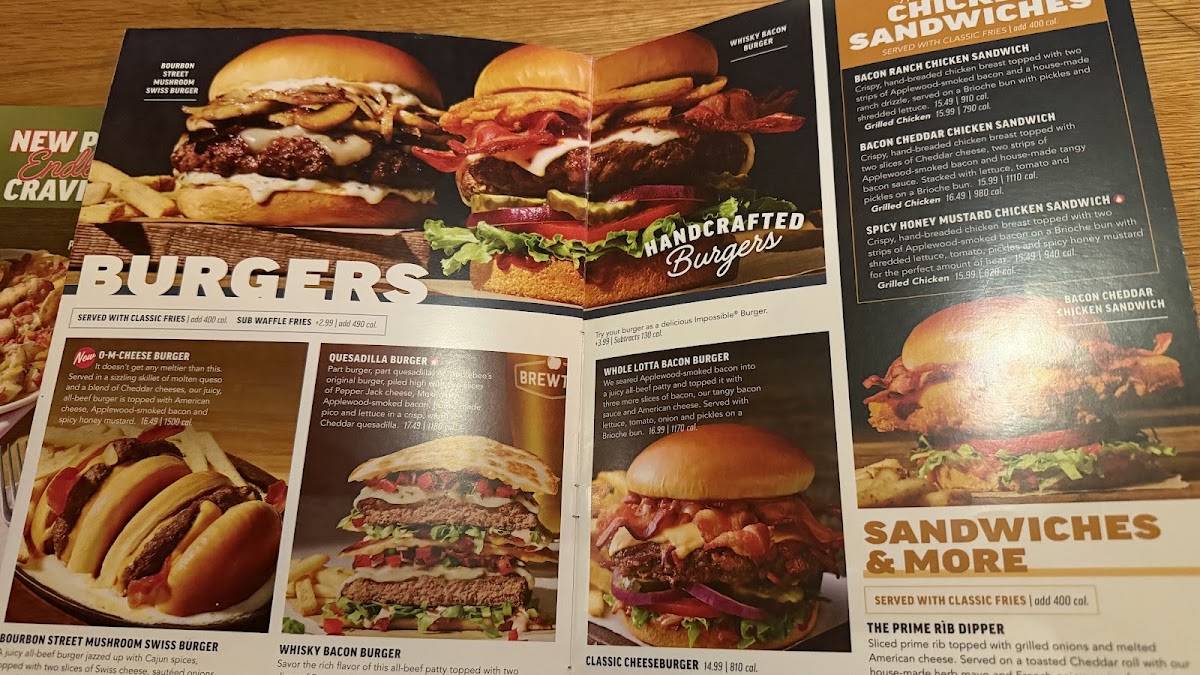 Applebee's Grill + Bar меню