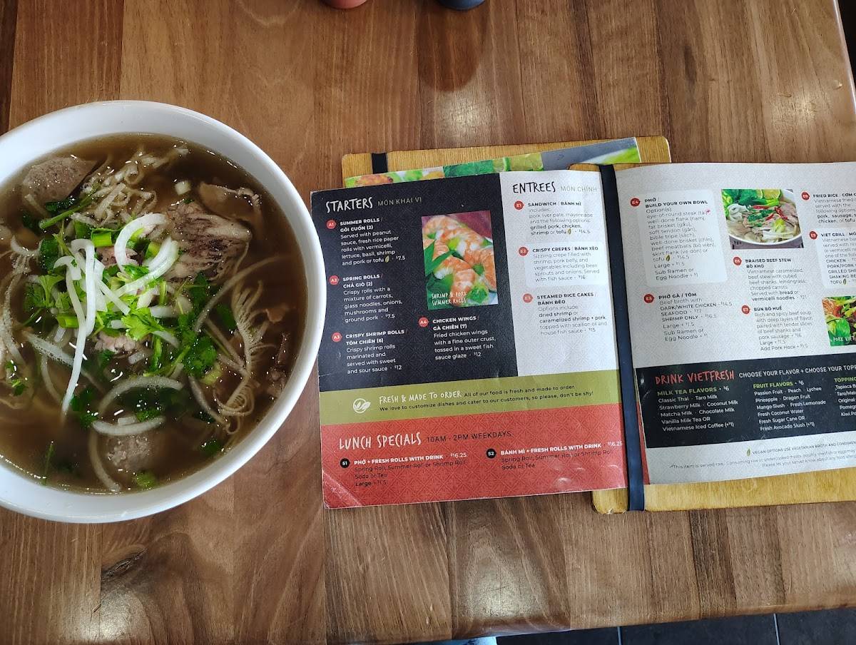 Pho VietFresh меню