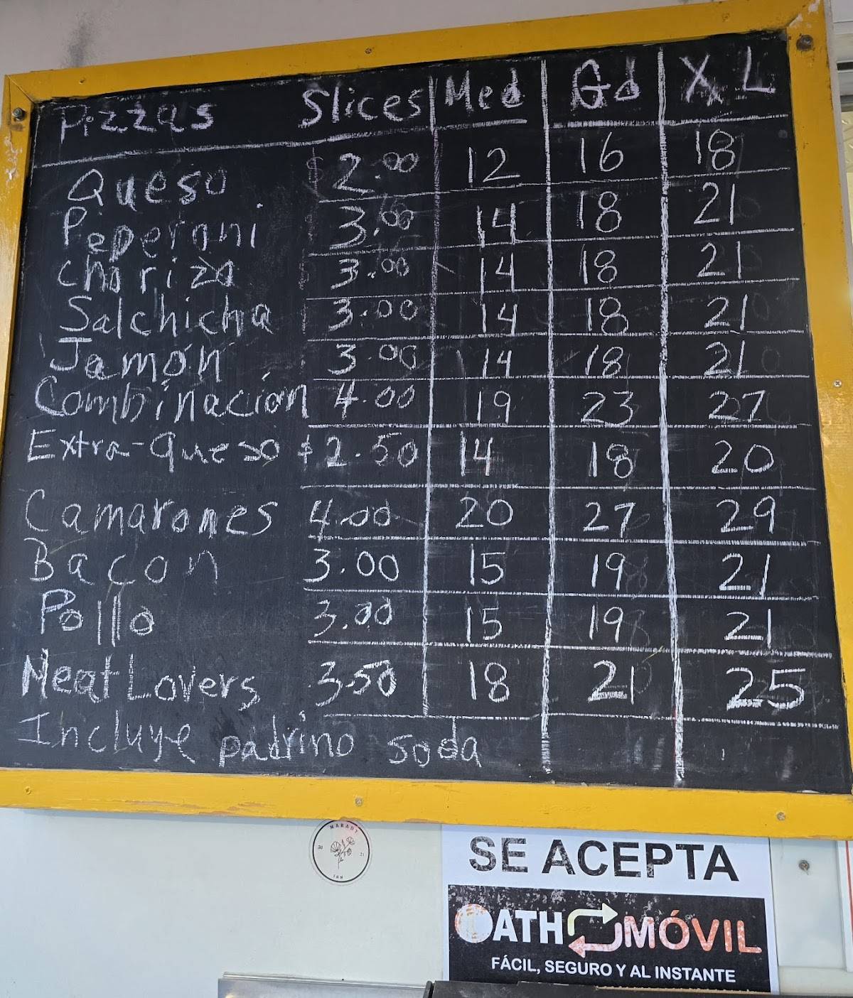 Pizza Factory Rincon меню