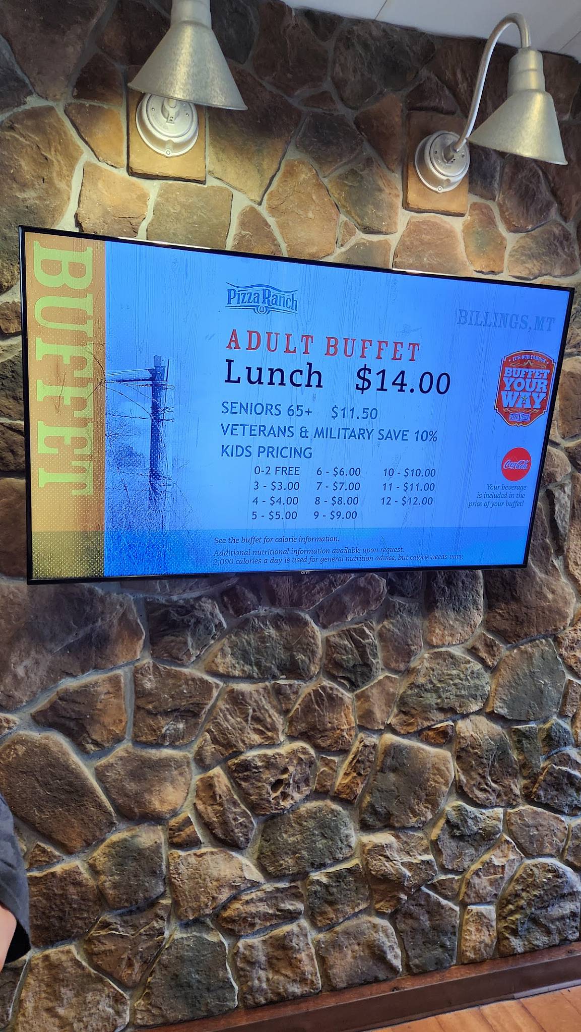 Pizza Ranch меню