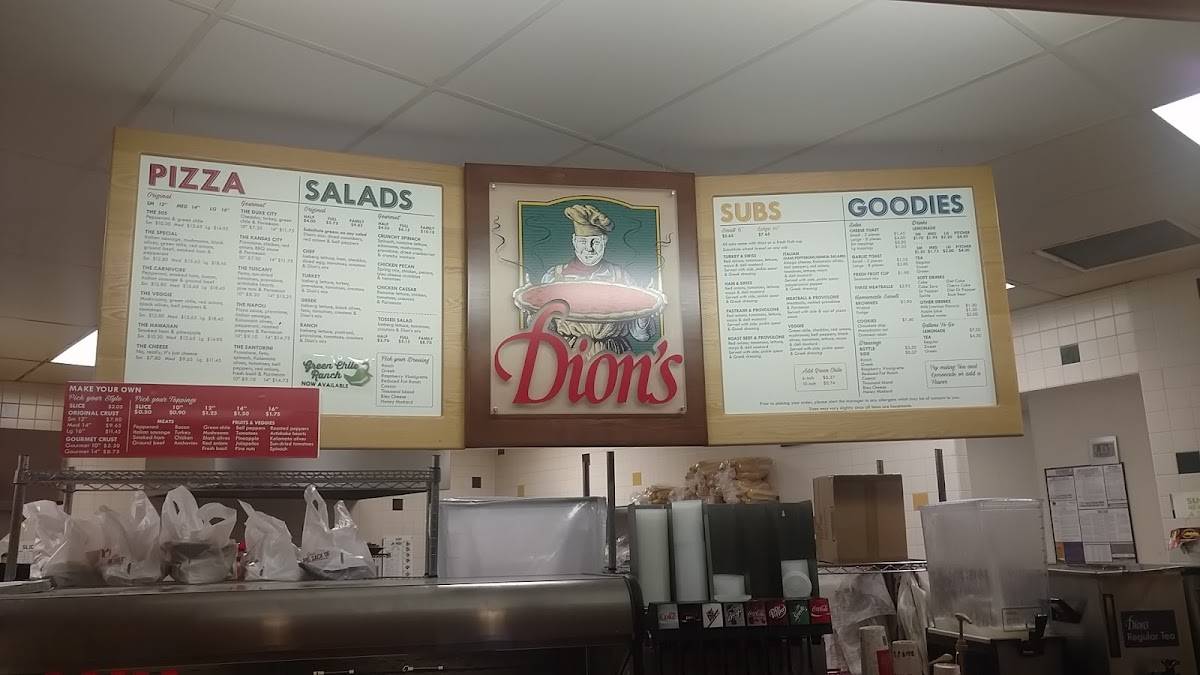 Dion's Pizza меню
