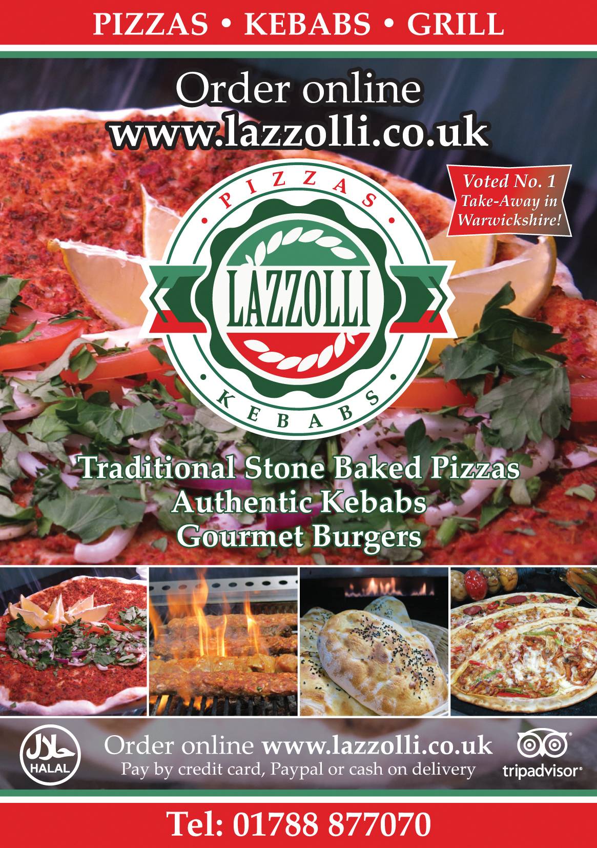 Lazzolli Pizzas and Kebabs меню