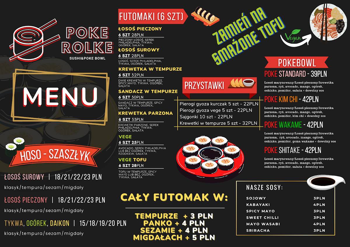 Poke Rolke меню