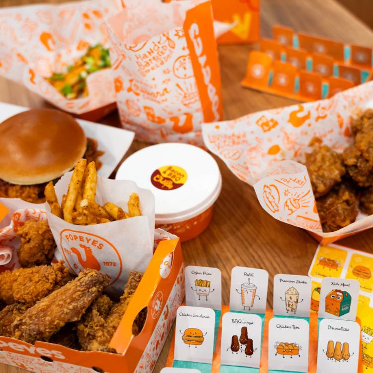 Popeyes меню