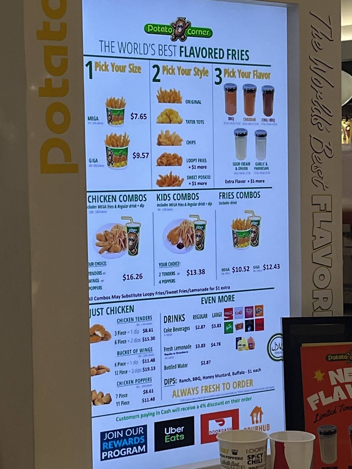 Potato Corner меню