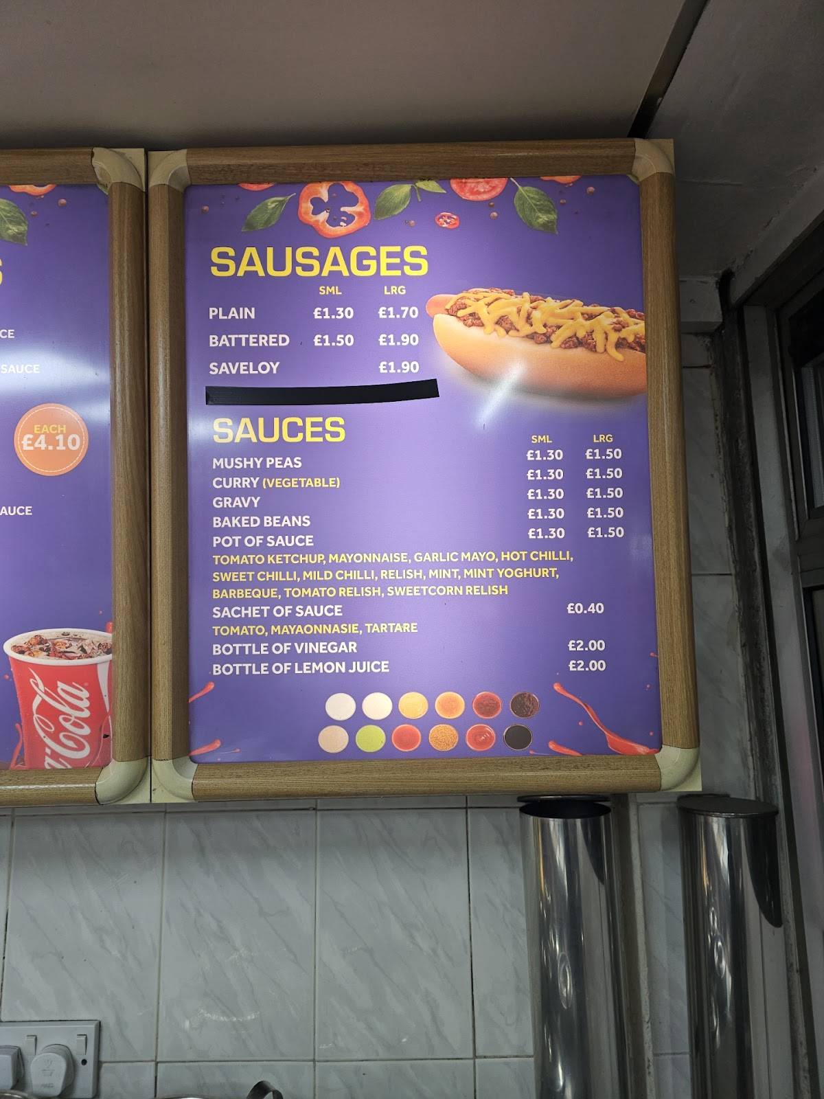 Priory Fish Bar меню