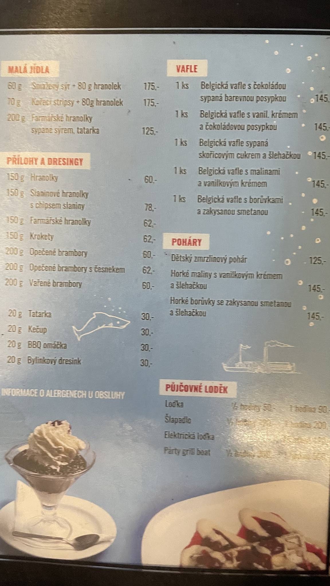 Přístav меню