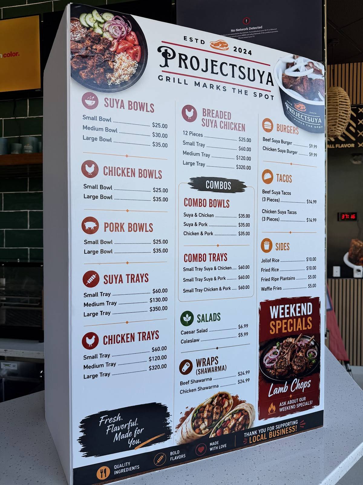 Project Suya The Restaurant меню