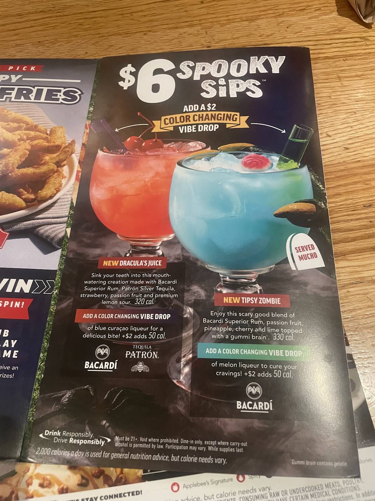 Applebee's Grill + Bar меню