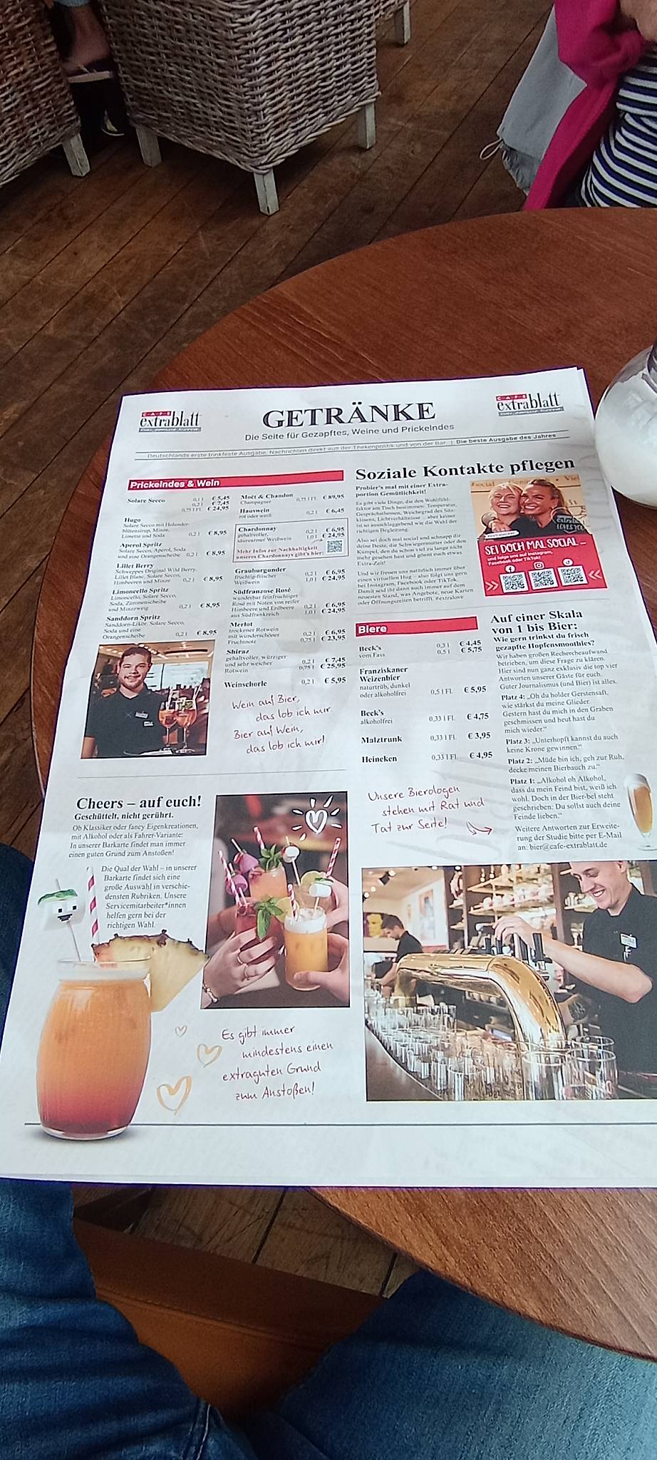 Cafe Extrablatt Sylt меню
